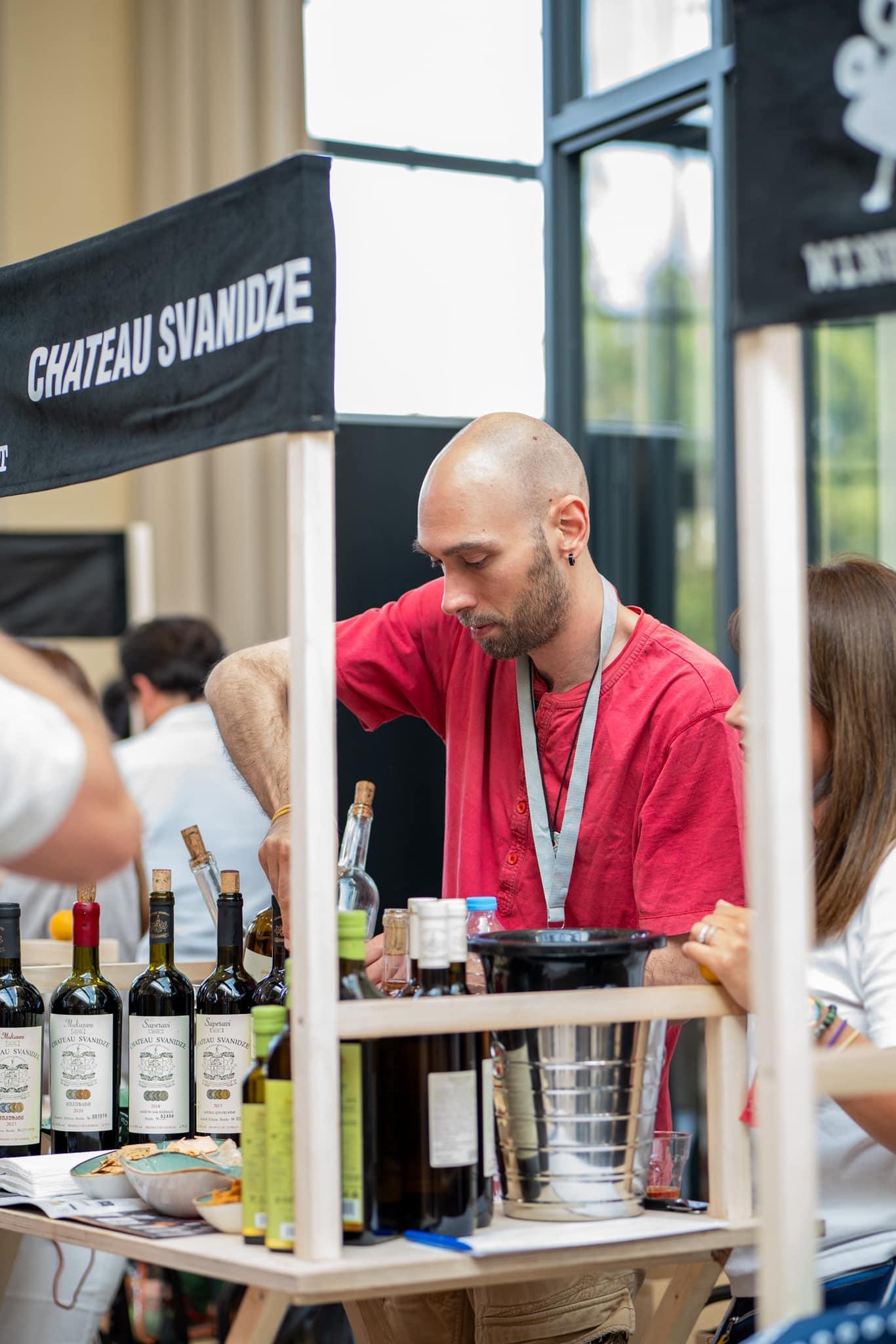 Winecast - stand degustation Chateau Svanidze